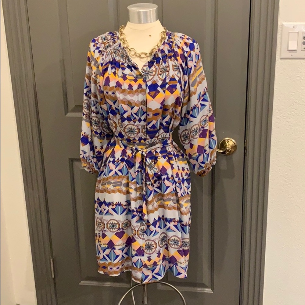 Tucker print dress